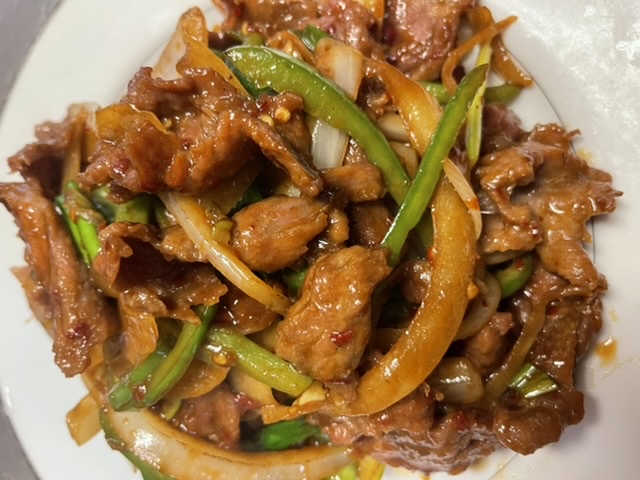 Order 100. Mongolian Beef food online from The Super Wok store, Media on bringmethat.com
