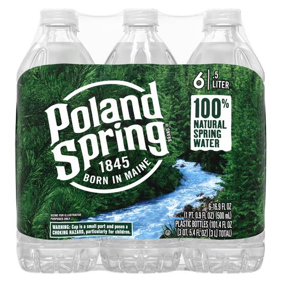 Order Poland Spring Spring Water (16.9 oz x 6 ct) food online from Rite Aid store, WESTBURY on bringmethat.com