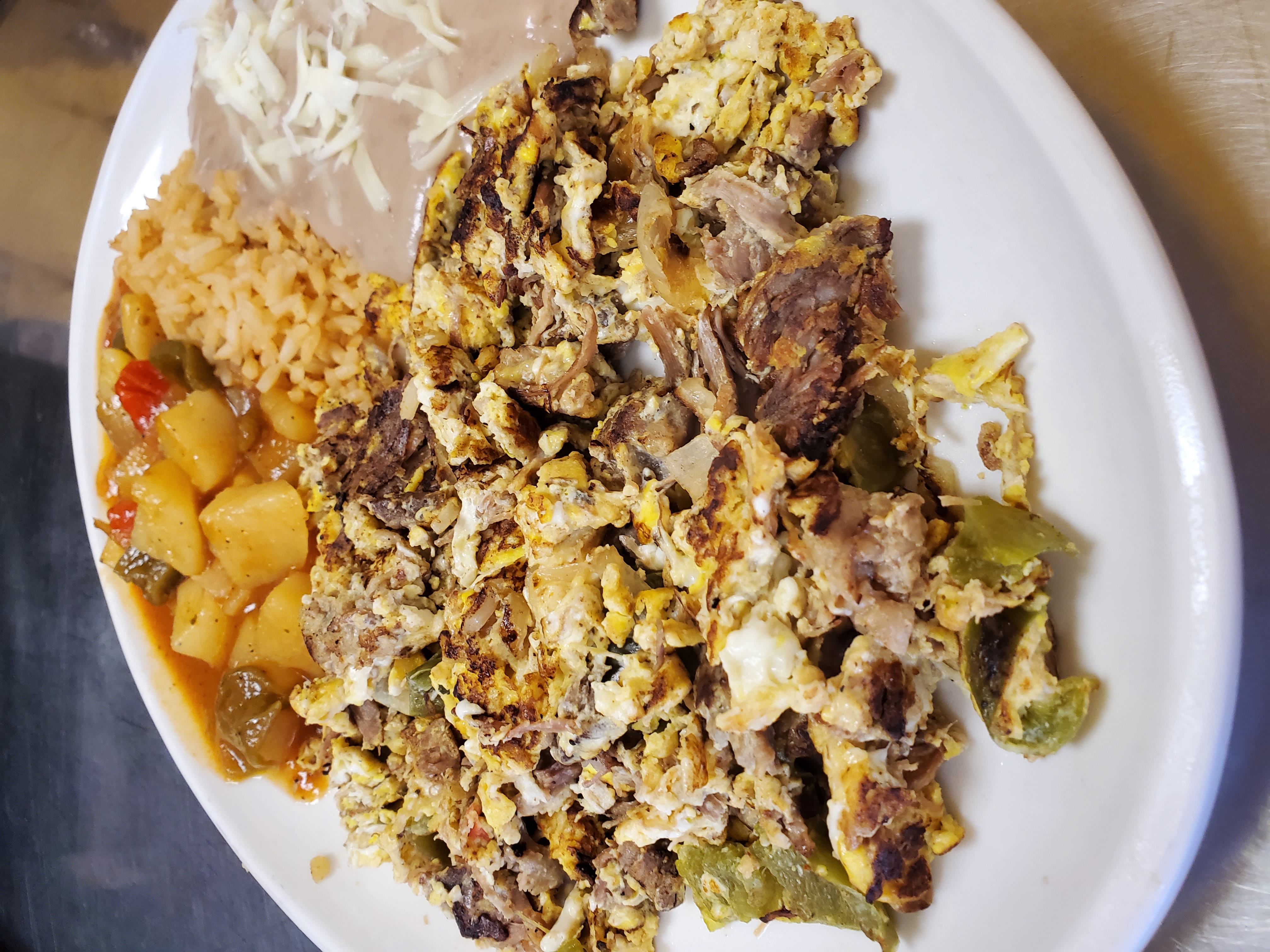 Order Machaca con Huevo food online from Los Chilitos Restaurant store, South El Monte on bringmethat.com