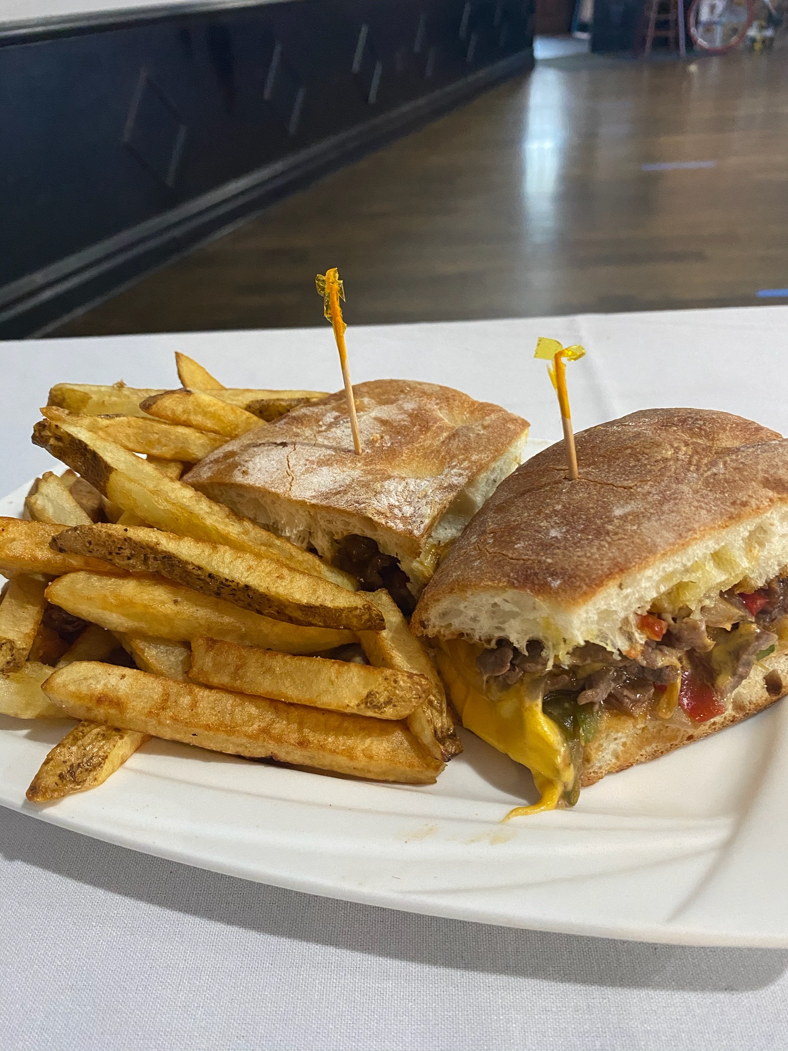 Order Philly Cheesesteak Sandwich food online from Downey's Bar & Grill store, Bronx on bringmethat.com