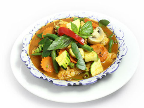 Order 65. Red Curry food online from Phuket Thai Restaurant store, Redondo Beach on bringmethat.com