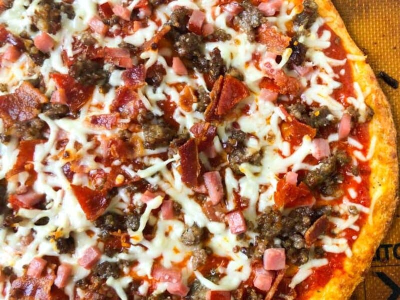 Order Meat Lovers Pizza - Large 14" (8 Slices) food online from Yaya Pizza store, Upland on bringmethat.com