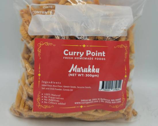 Order Murukku 300g food online from Curry Point 2 Go store, Bellevue on bringmethat.com
