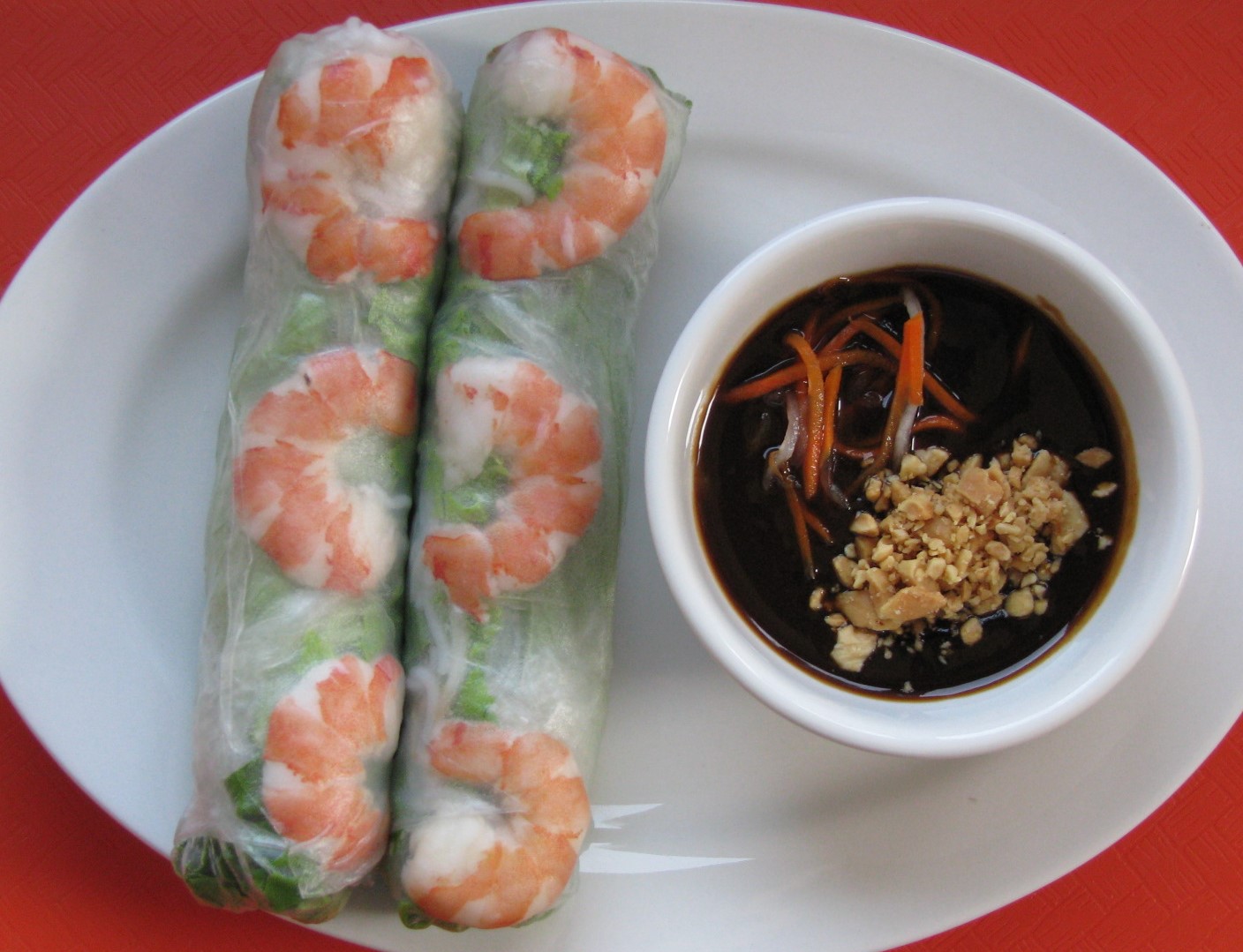 Order A07. Spring Rolls Shrimps (GCTom) food online from Pho Daily store, Gardena on bringmethat.com