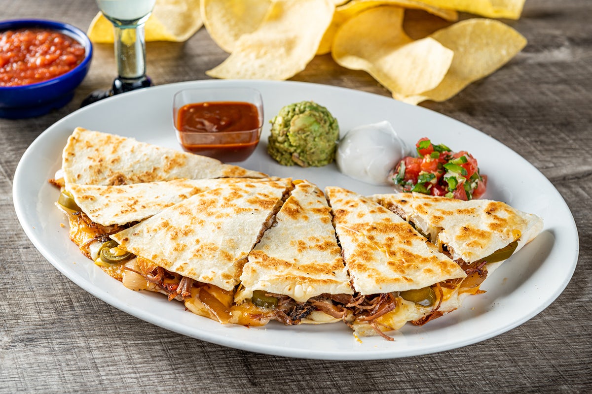 Order Brisket Quesadillas food online from On The Border store, Naperville on bringmethat.com