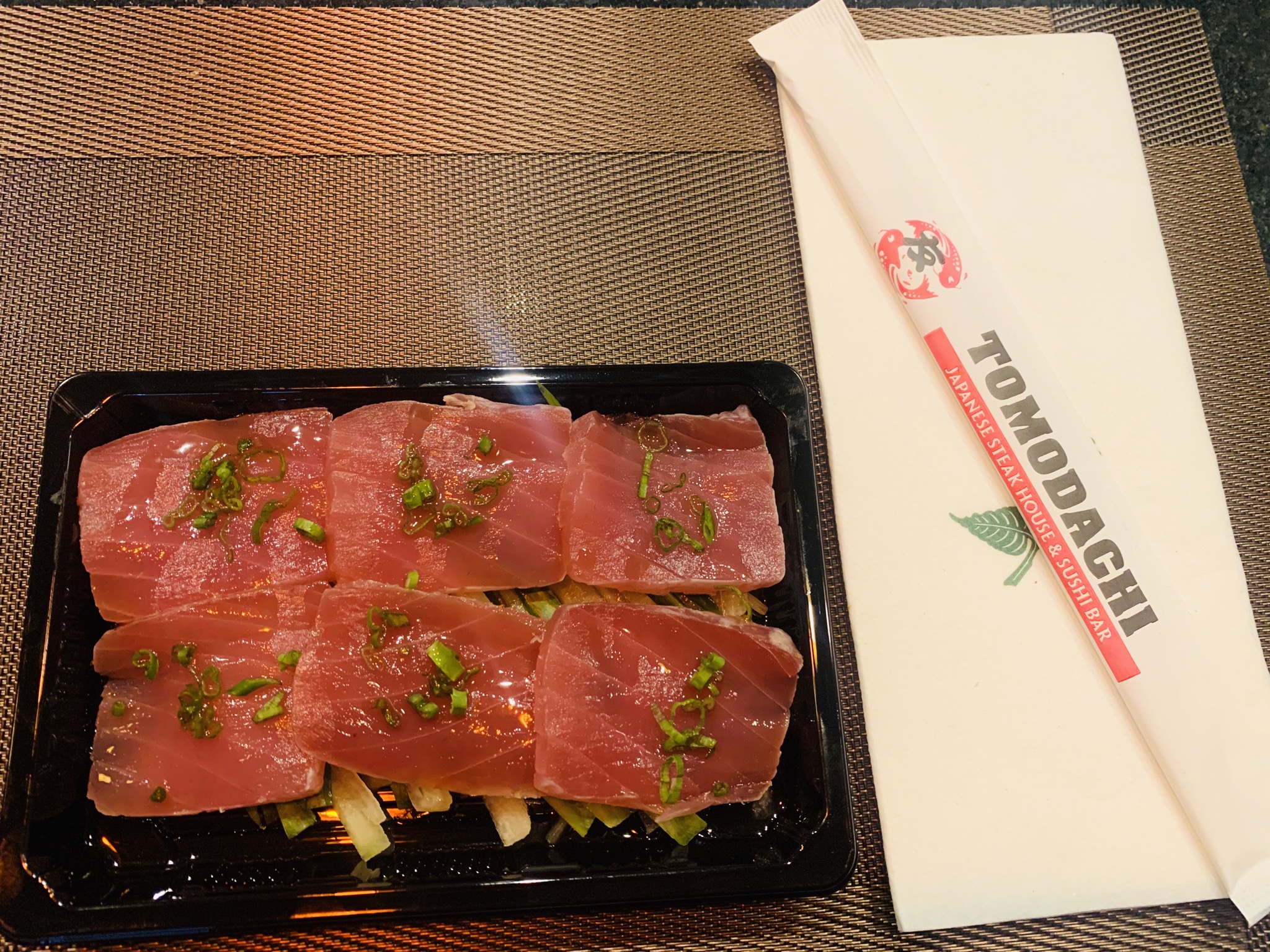 Order 4. Tuna Tataki food online from Tomodachi Japanese Steakhouse & Sushi Bar store, Royersford on bringmethat.com