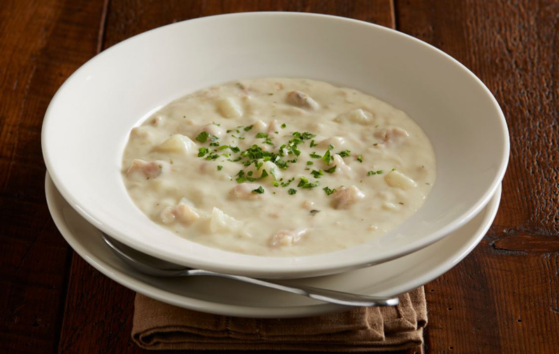 Order Clam Chowder food online from BJs Restaurant & Brewhouse store, Greenwood on bringmethat.com