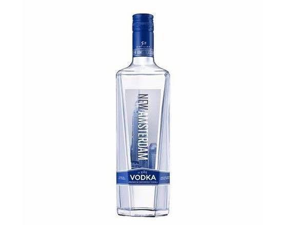 Order New Amsterdam, 750mL vodka (40.0% ABV) food online from Babaro Liquor Store store, Peabody on bringmethat.com