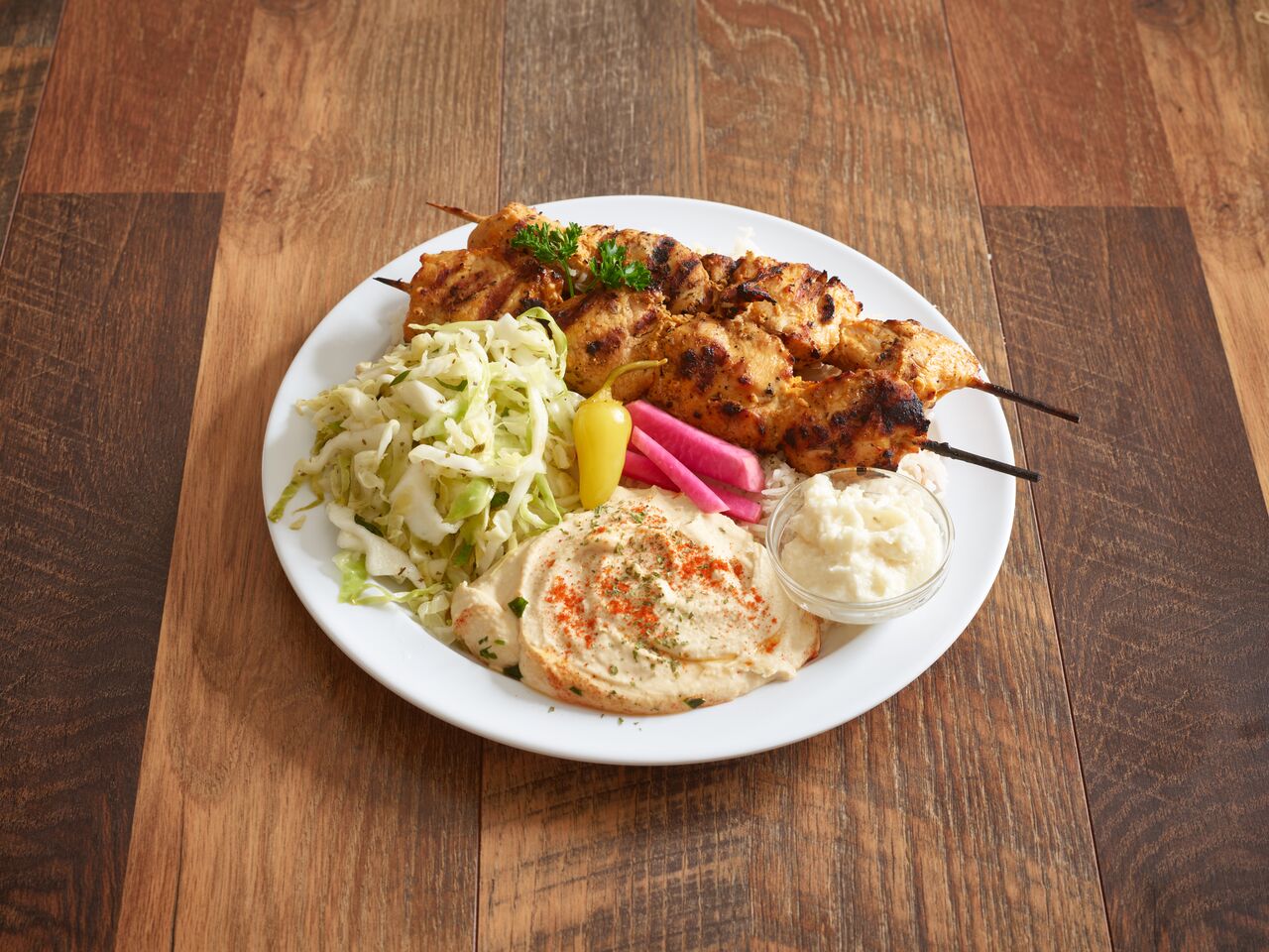 Order 3. Shish Tawook  food online from Skaf's Grill store, North Hollywood on bringmethat.com