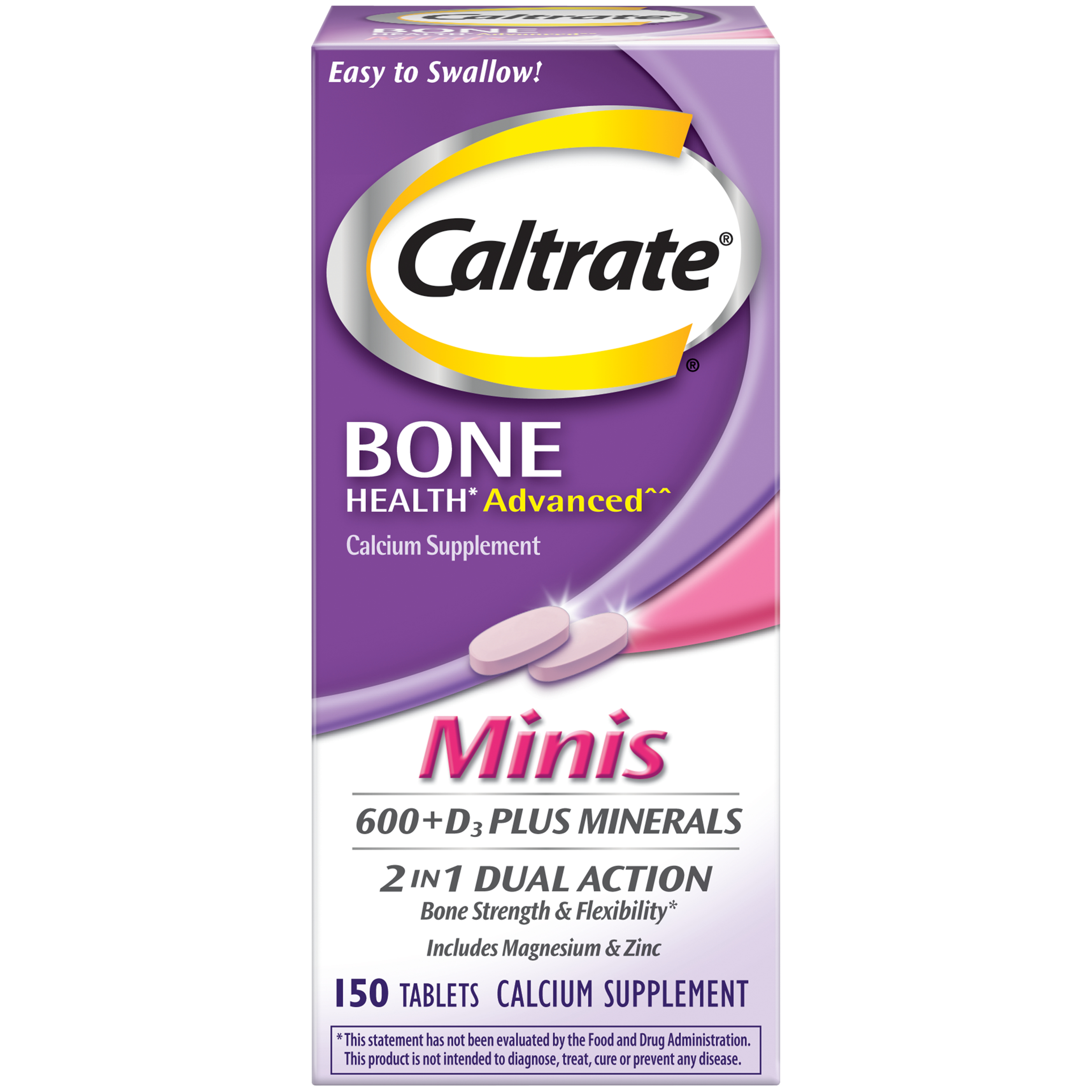Order Caltrate Bone Health Advanced Cacium 600+D3 Plus Minerals - 150 ct food online from Rite Aid store, MILLER PLACE on bringmethat.com