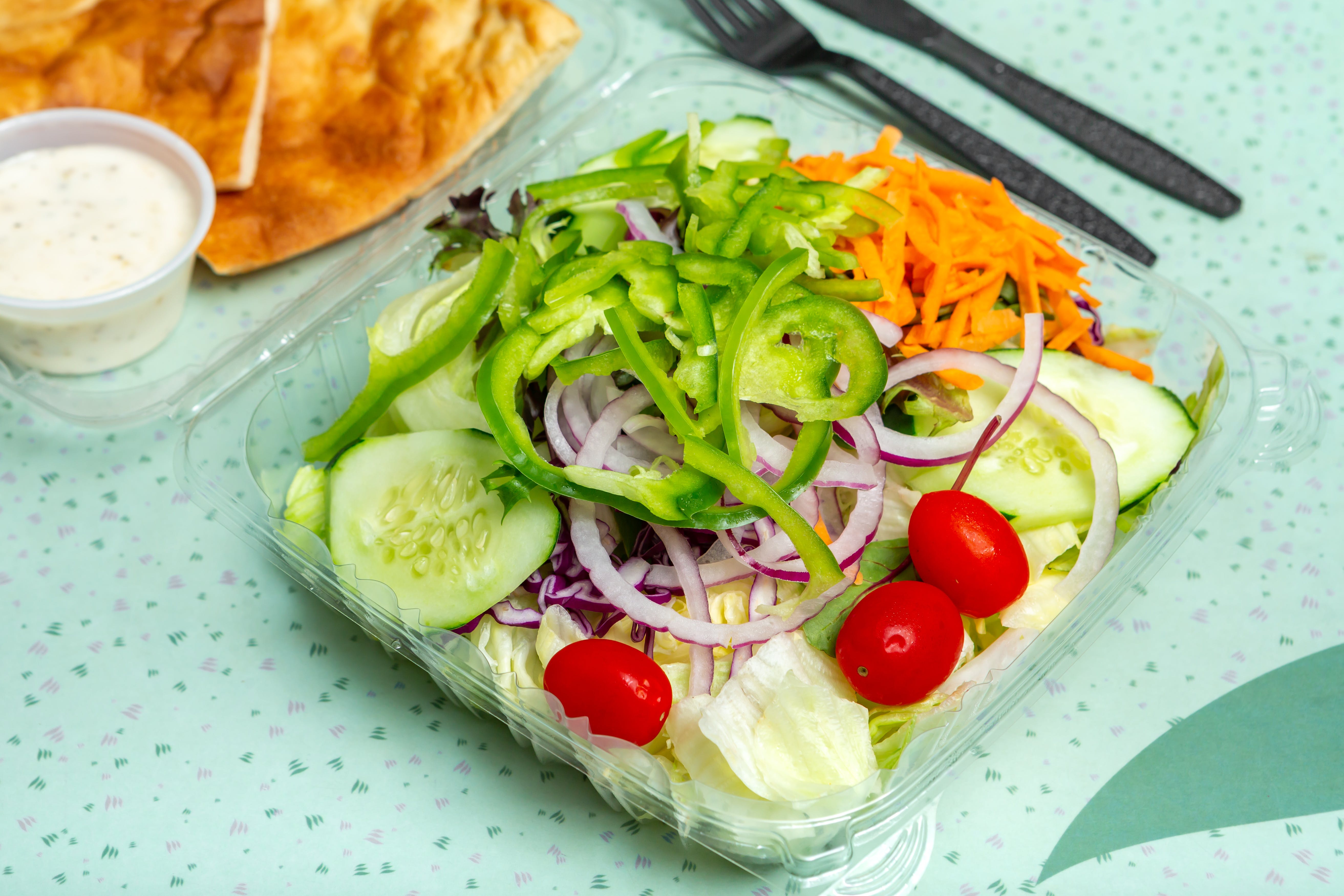 Order Garden Salad - Mini food online from Lexington House Of Pizza store, Lexington on bringmethat.com