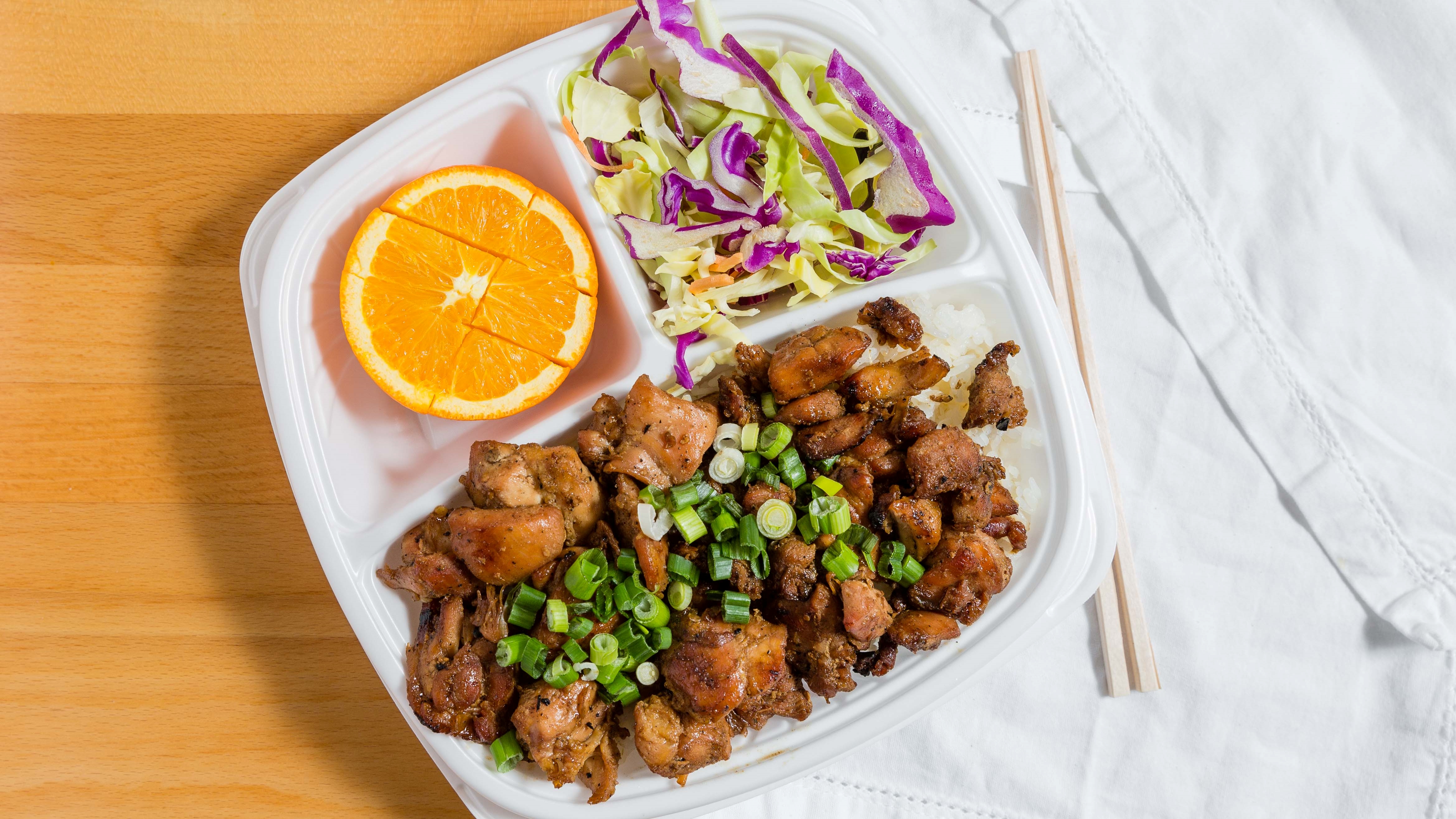 Order White Meat Chicken Plate food online from Flame Broiler store, Tustin on bringmethat.com