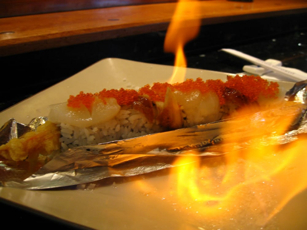 Order Burning Love Roll food online from Furusato Japanese Restaurant store, Campbell on bringmethat.com