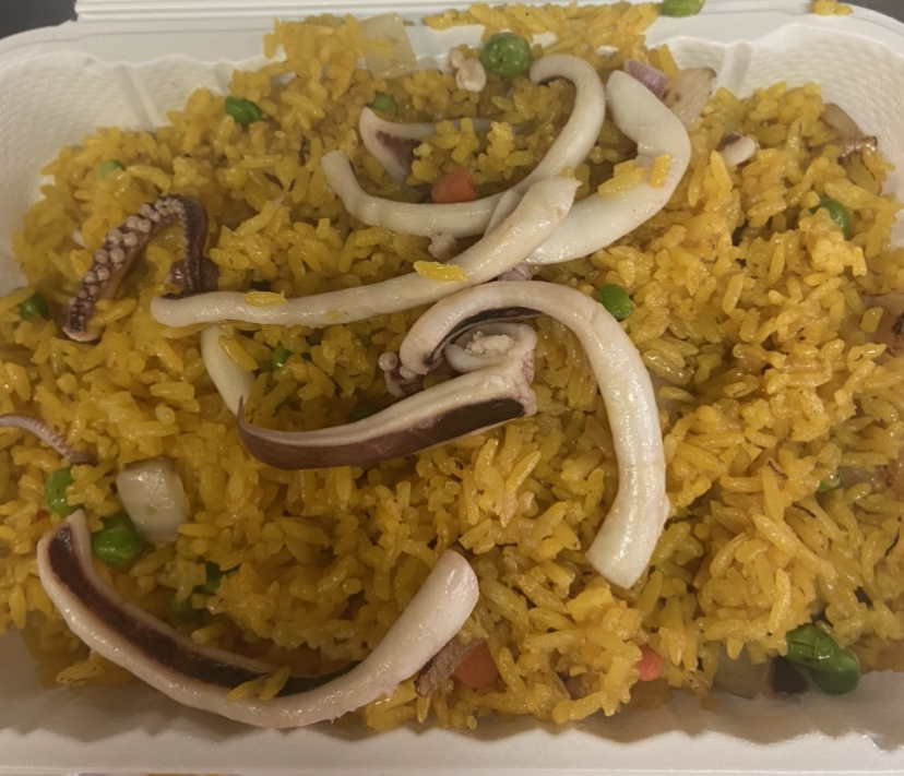 Order 22a. Squid Fried Rice food online from New Jin Xin store, Brooklyn on bringmethat.com