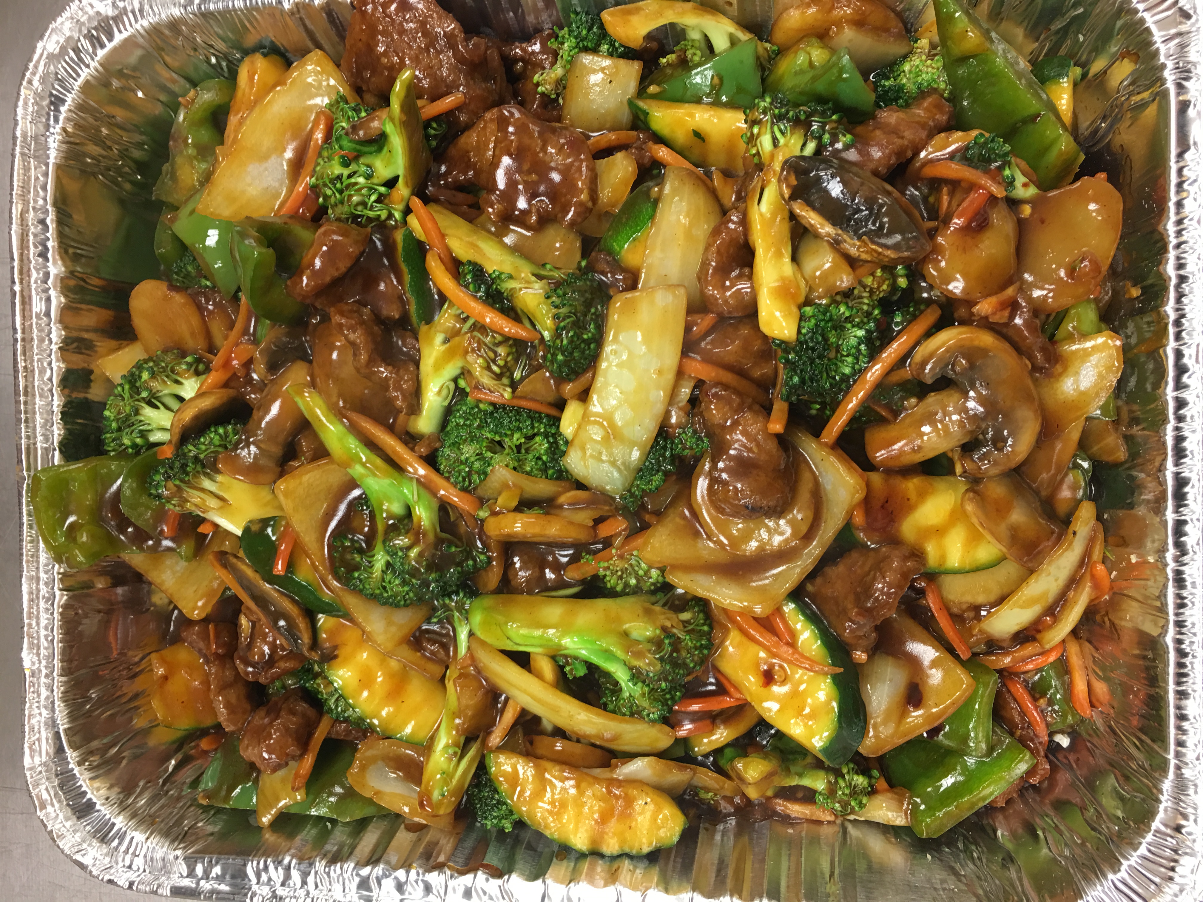 Order Party Tray Hot Garlic Beef food online from China China store, Joliet on bringmethat.com