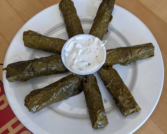 Order Grape Leaves (8 pcs) food online from Kabob House store, Metairie on bringmethat.com