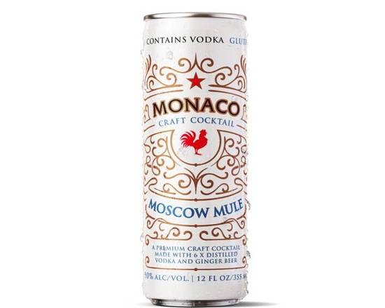 Order Monaco Moscow mule cocktail, 12oz single can (9%abv) food online from Ogden Wine & Spirit store, Naperville on bringmethat.com
