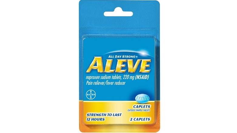 Order ALEVE PAIN RELIEVER FEVER REDUCER - pack of 2 food online from Route 7 Food Mart store, Norwalk on bringmethat.com