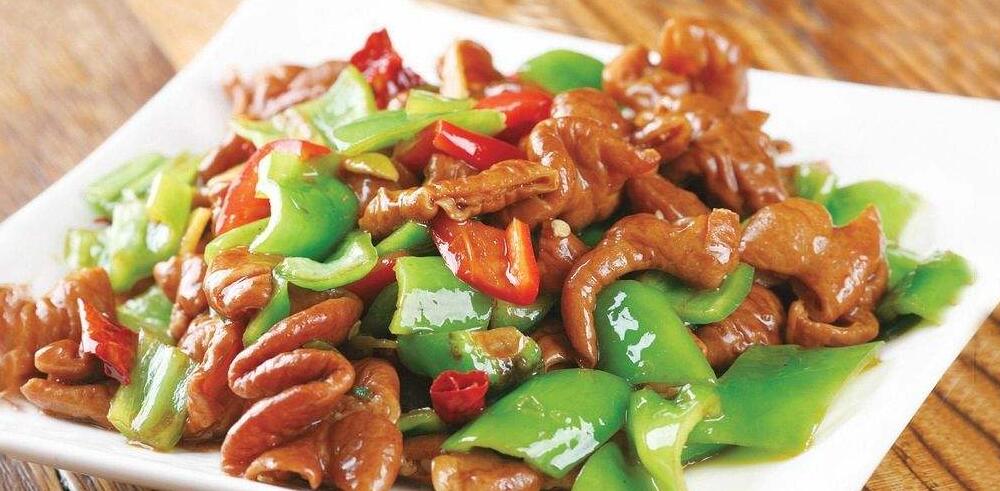 Order Fried Intestines with Jalapeno青椒肥肠 food online from Frice store, Riverside on bringmethat.com