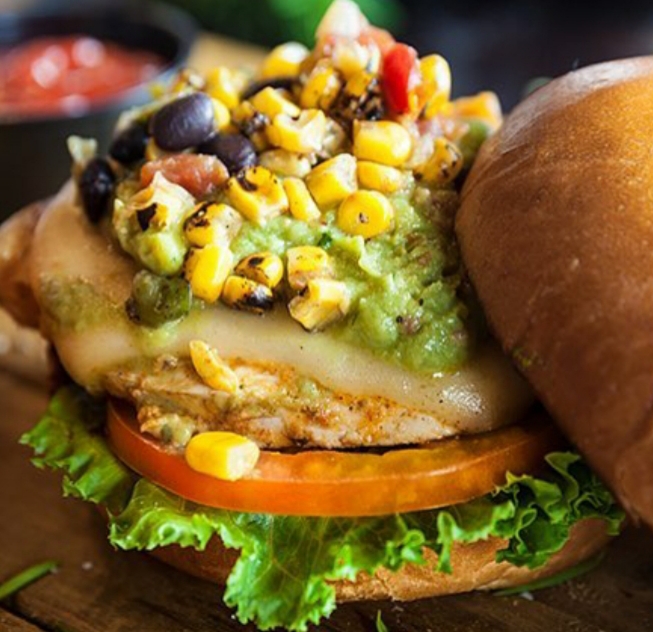 Order Fiesta Chicken Burger food online from Famous Hamburger store, Canton on bringmethat.com