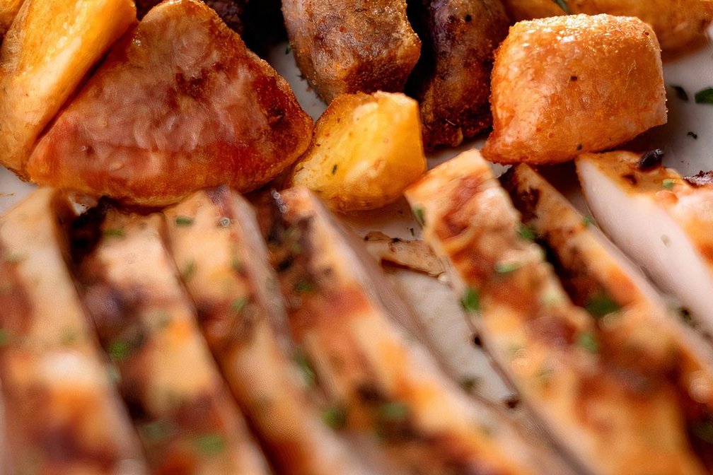 Order Grilled chicken breast + choice of side and kids drink food online from Zulu Grille store, Lehi on bringmethat.com