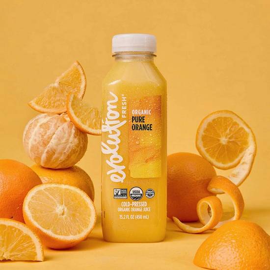 Order Evolution Orange Juice food online from Western Bagel store, Granada Hills on bringmethat.com