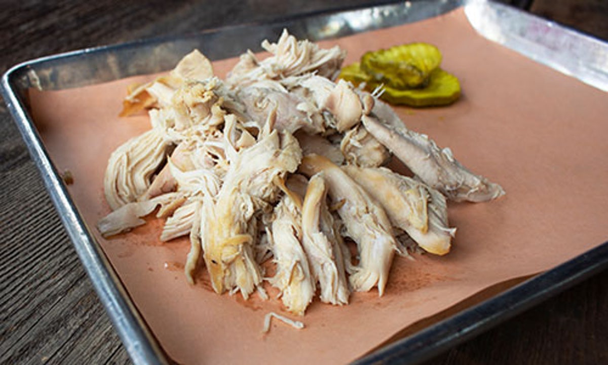 Order Pulled Chicken (1 LB) food online from Real Urban BBQ store, Vernon Hills on bringmethat.com