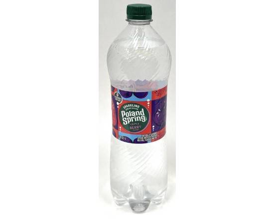 Order Poland Spring Triple Berry Sparkling Water Liter food online from Fialkoff Kosher Pizza store, Lawrence on bringmethat.com