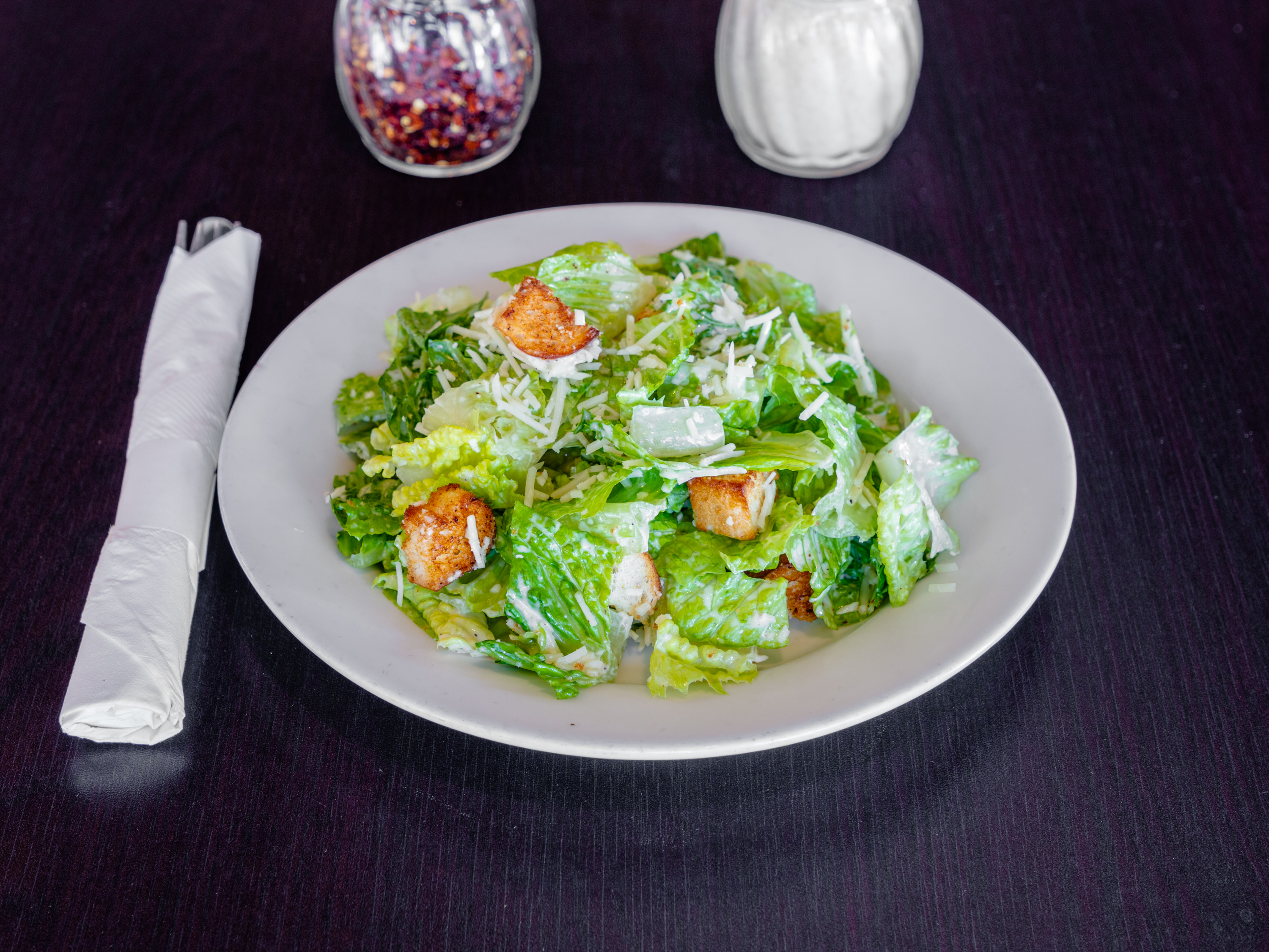 Order Caesar Salad food online from Dough Bro's Italian Kitchen store, Dallas on bringmethat.com