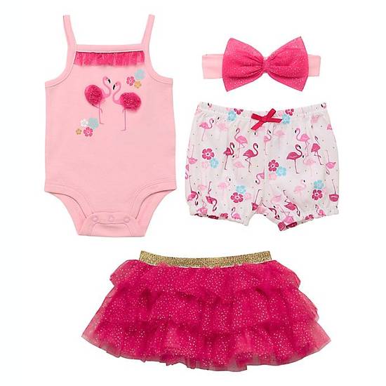 Order Baby Starters® 4-Piece Size 3M Flamingo Mix and Match Tutu Set in Pink food online from Bed Bath & Beyond store, Lancaster on bringmethat.com