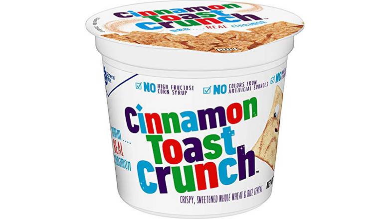 Order Cinnamon Toast Crunch Sweet Whole Wheat Cereal Cup food online from Route 7 Food Mart store, Norwalk on bringmethat.com