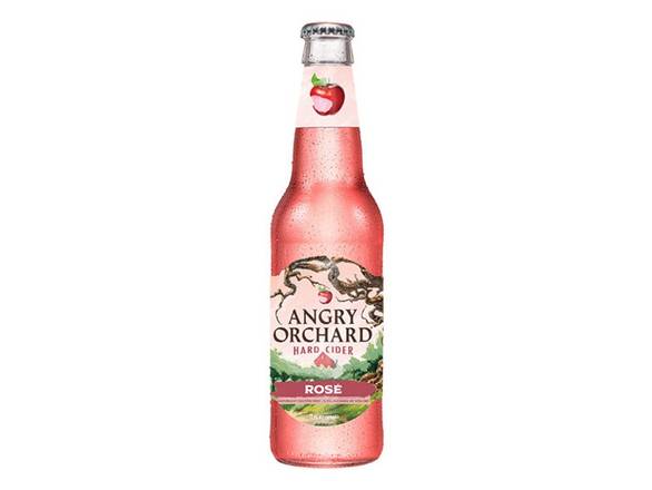Order Angry Orchard Rosé Hard Cider, Spiked - 6x 12oz Bottles food online from Booze & Brews Liquor store, Burbank on bringmethat.com