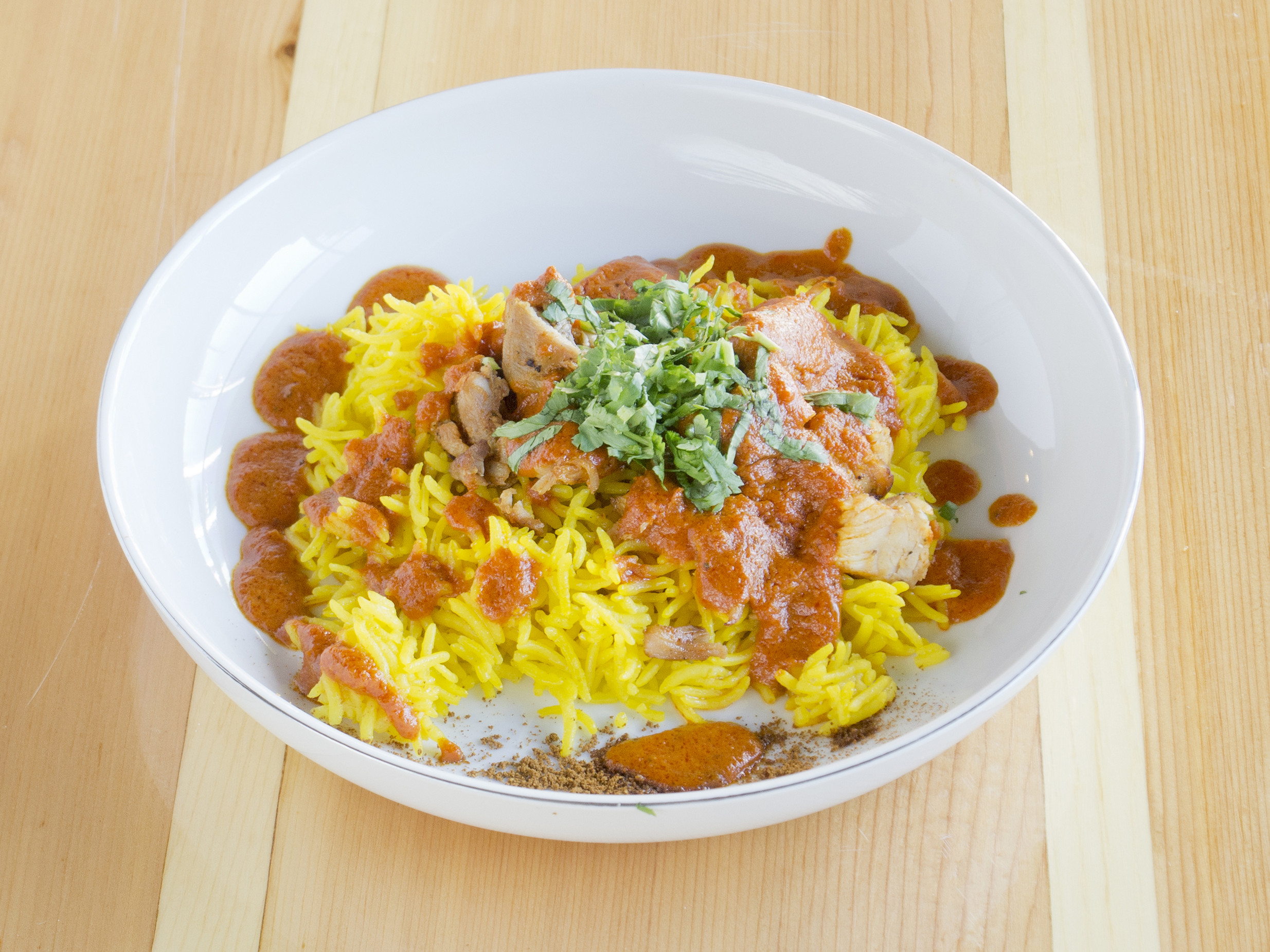 Order Tandoori Masala Chicken Bowl food online from Chop House Gyro store, Dallas on bringmethat.com