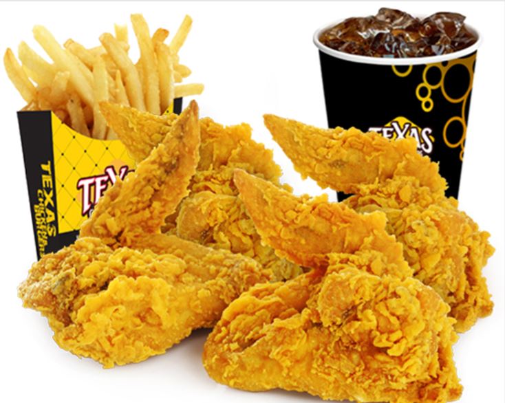 Order Four Piece Chicken Wing's Combo food online from Texas Chicken & Burgers store, Bronx on bringmethat.com
