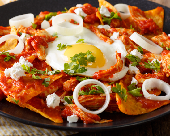 Order Classic Chilaquiles Tejanos Plate food online from The Breakfast Snob store, San Antonio on bringmethat.com