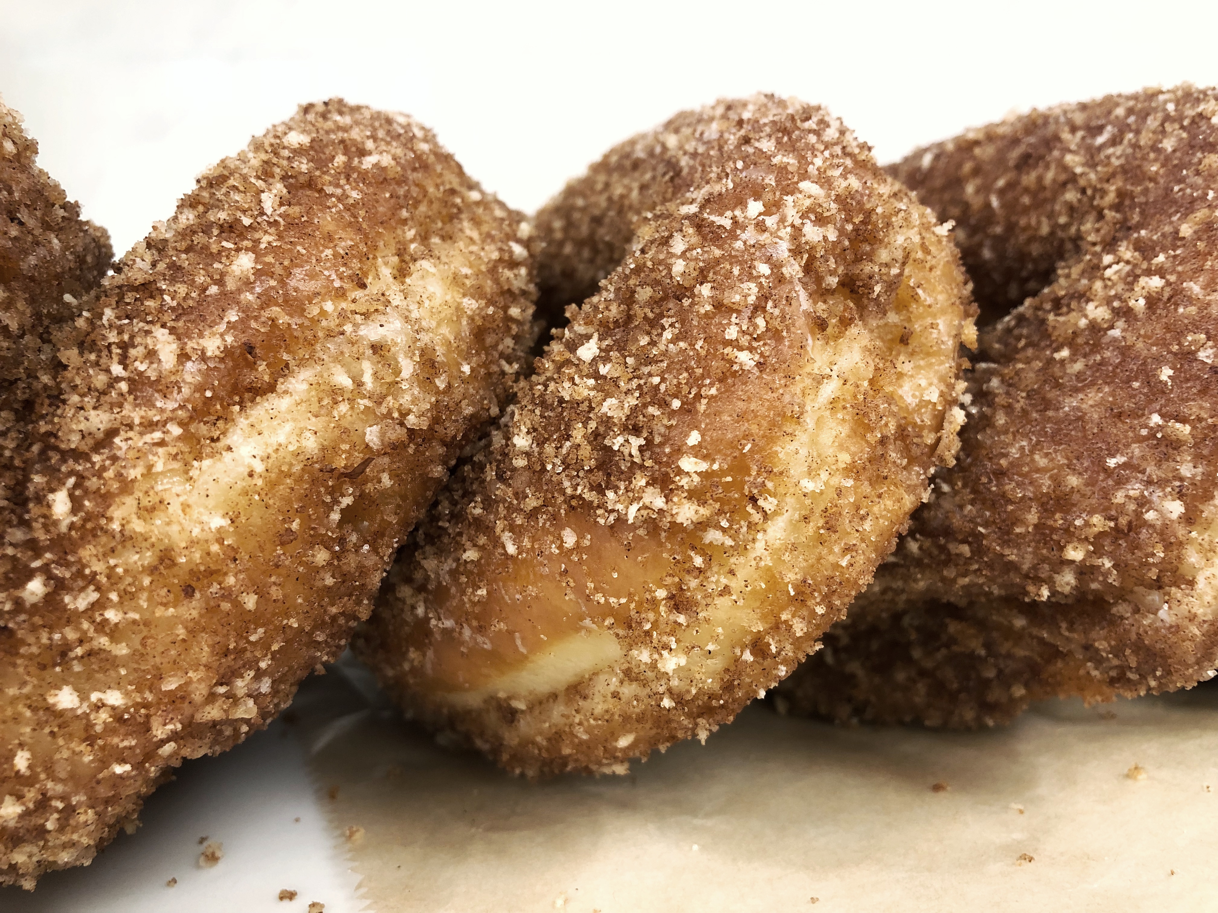 Order Cinnamon Crumb Raised Donut food online from The Donuttery store, Huntington Beach on bringmethat.com