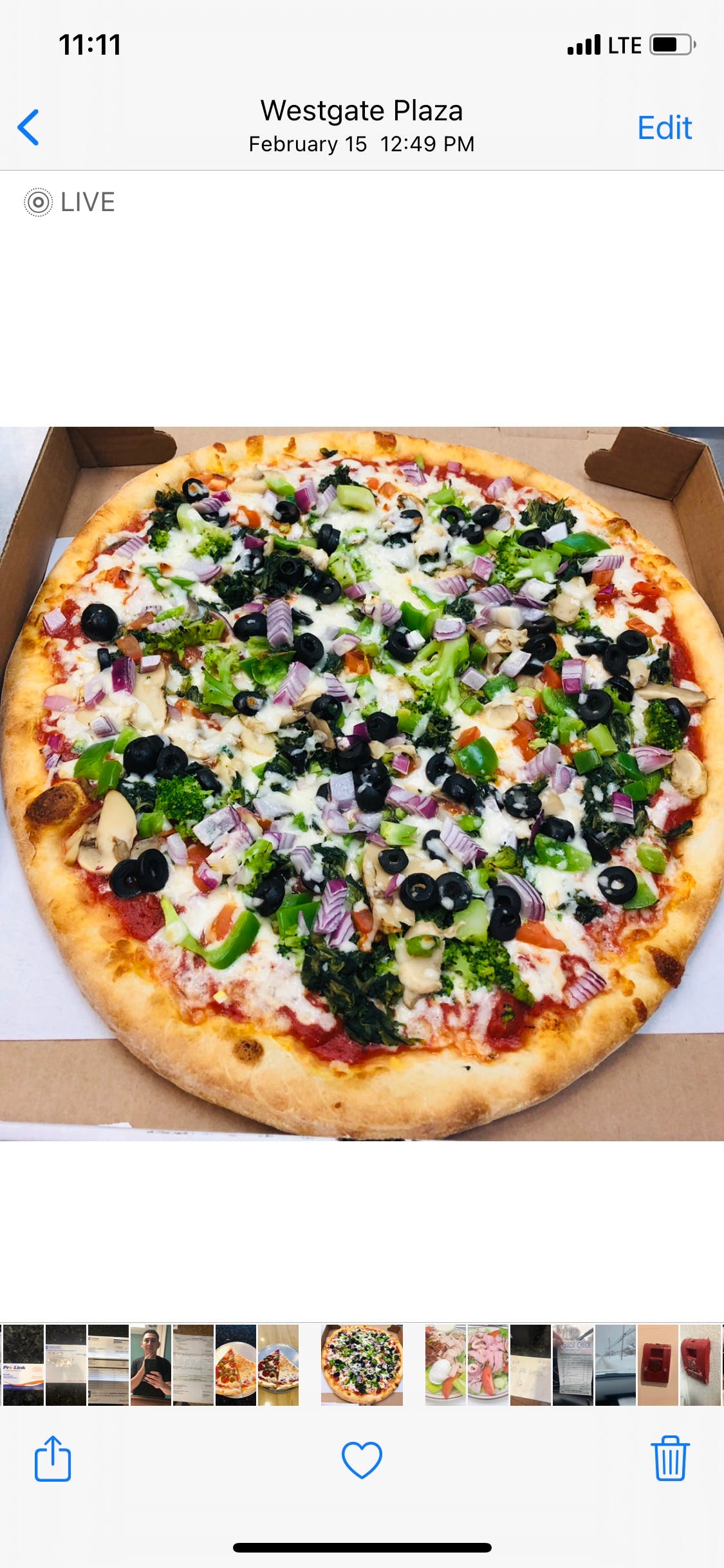 Order Vegetarian Special Pizza - Medium 14'' food online from Vip Pizza & Pasta store, Malvern on bringmethat.com