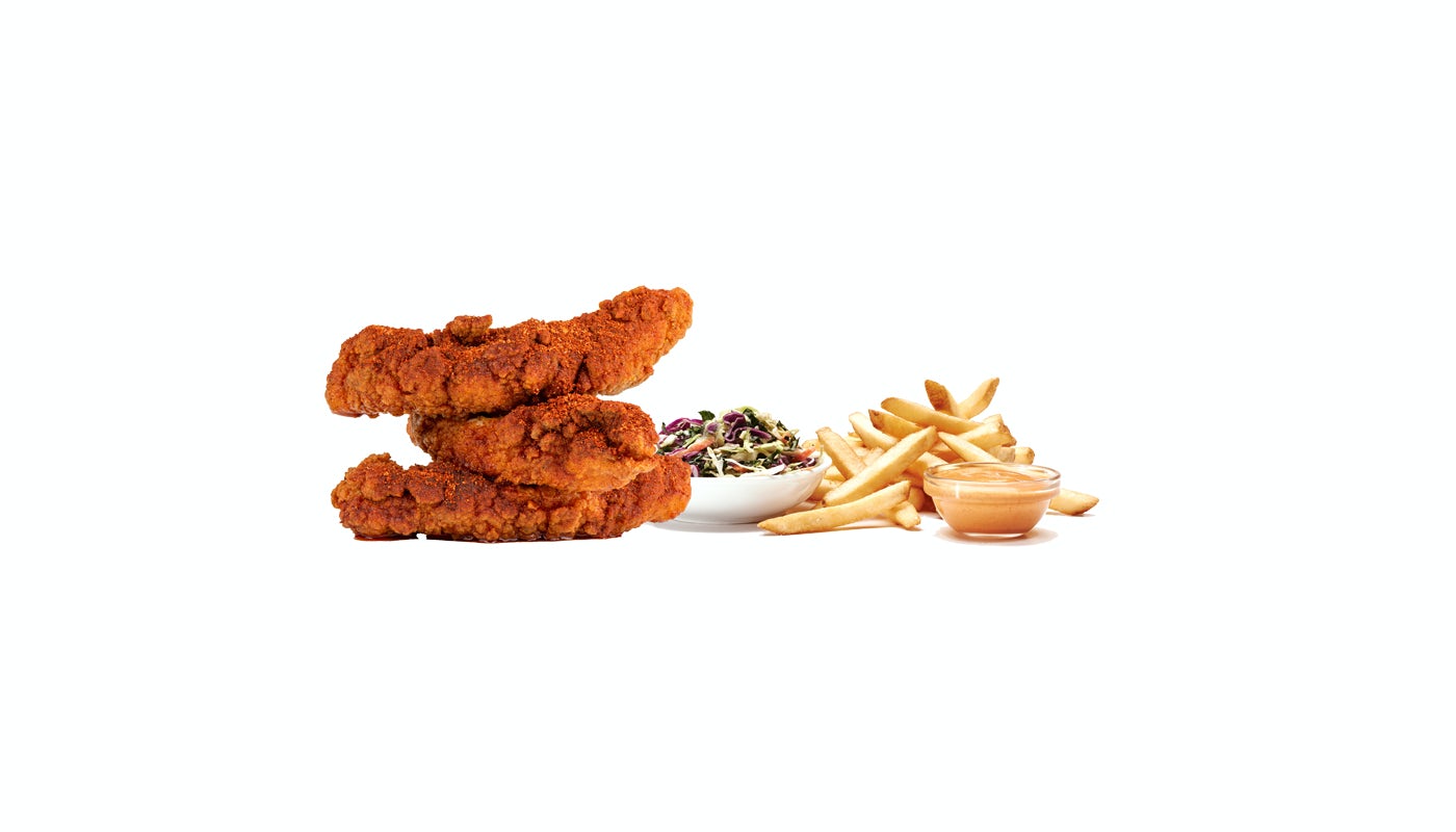 Order 3 Tender Box Nashville Hot food online from Starbird Wings store, Campbell on bringmethat.com