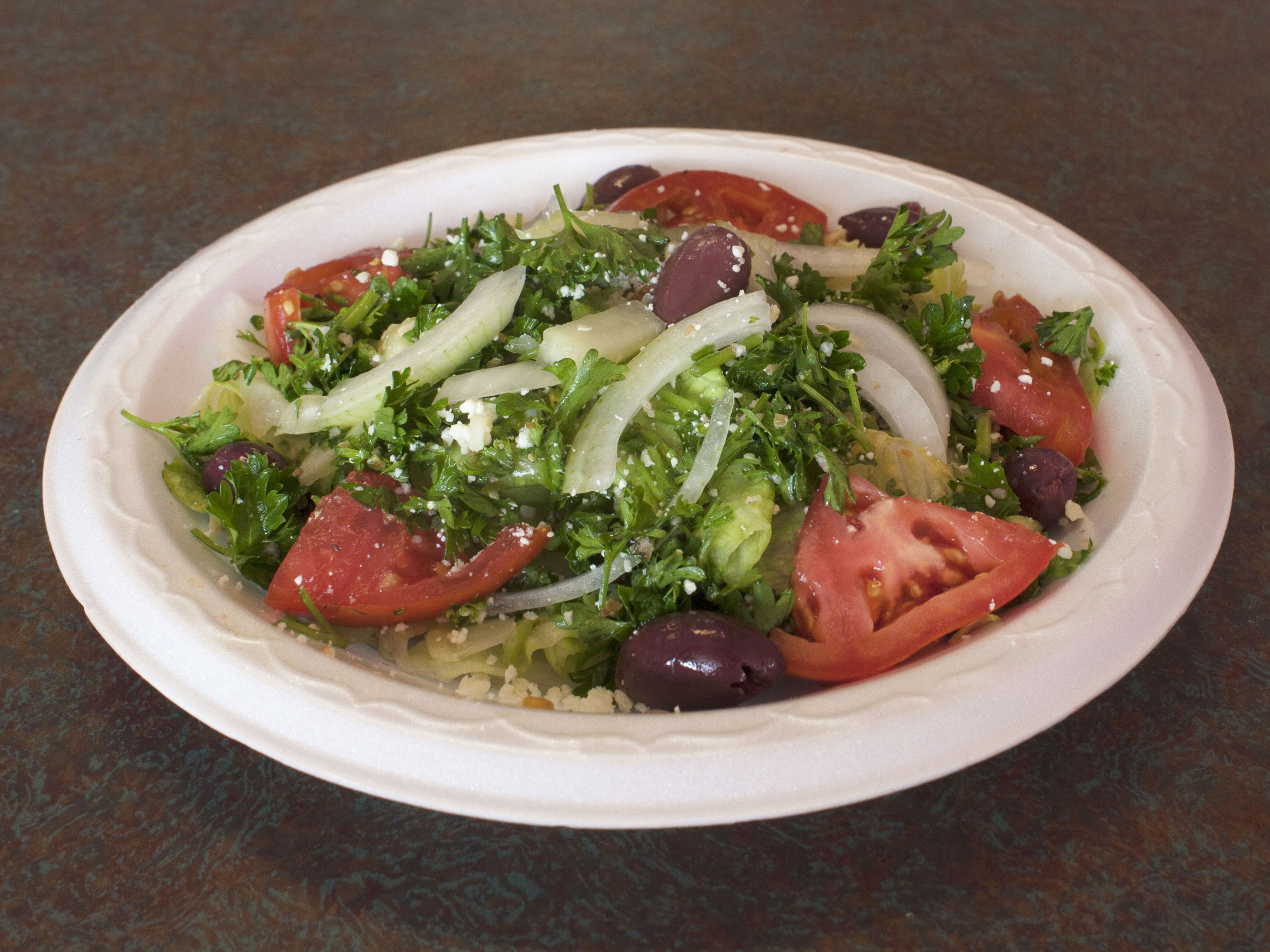 Order Greek Salad food online from Sams Kabob Gyro store, Nashville on bringmethat.com
