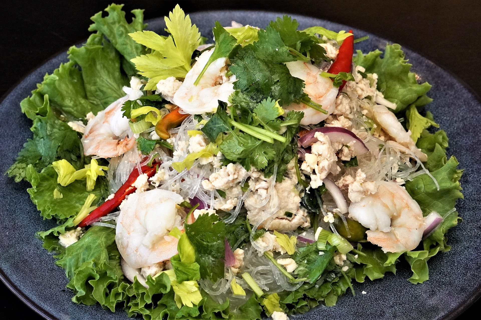 Order Yum Woon Sen Salad food online from Thai BBQ store, Las Vegas on bringmethat.com