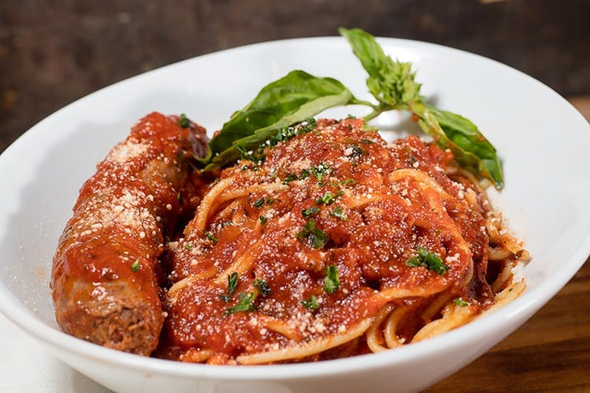 Order Pasta with Sausage - Pasta food online from Patsy D'amore Pizza store, Los Angeles on bringmethat.com