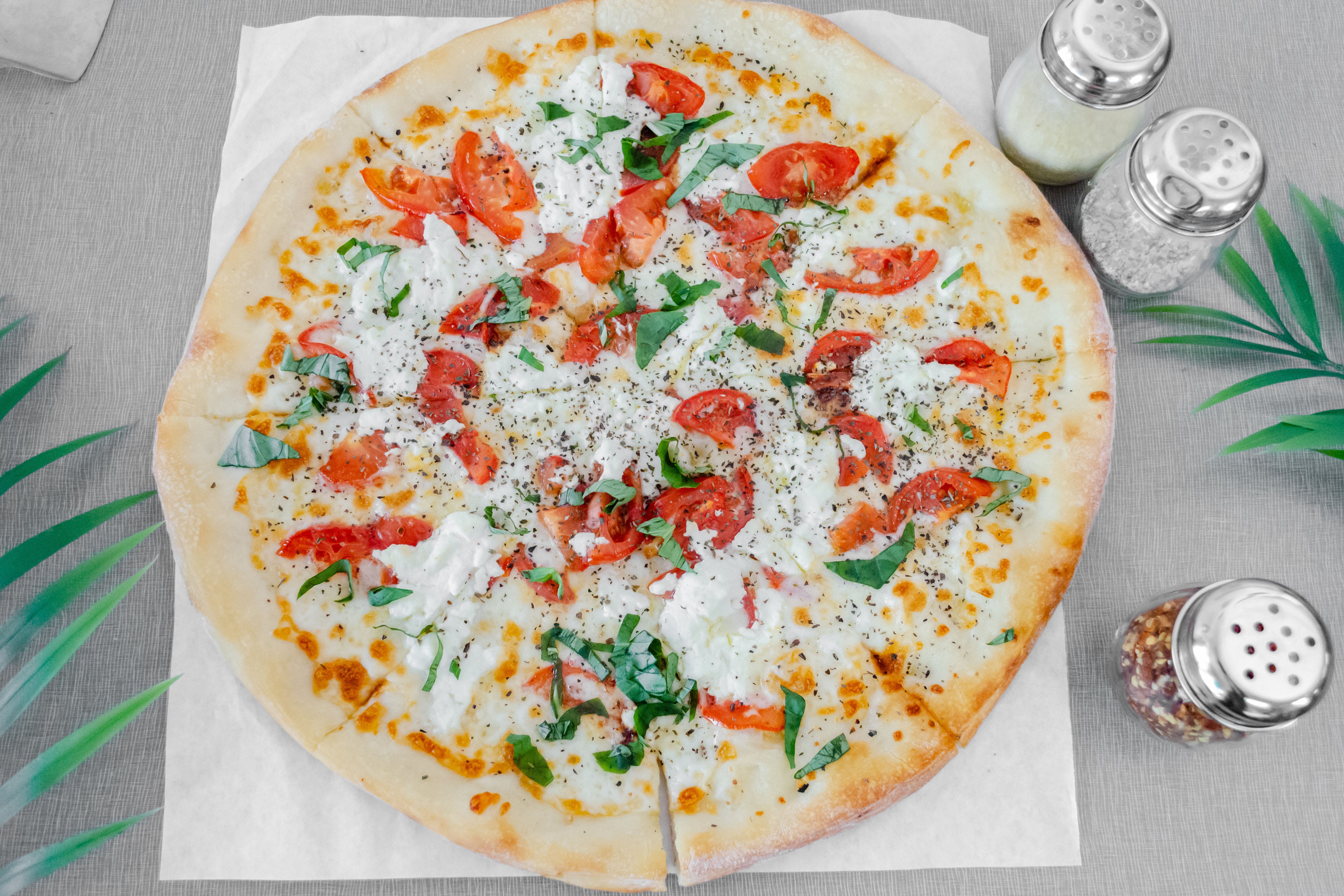 Order White Rock Pizza - Medium 12" (8 Slices) food online from Gold Pan Pizzeria store, Shingle Springs on bringmethat.com