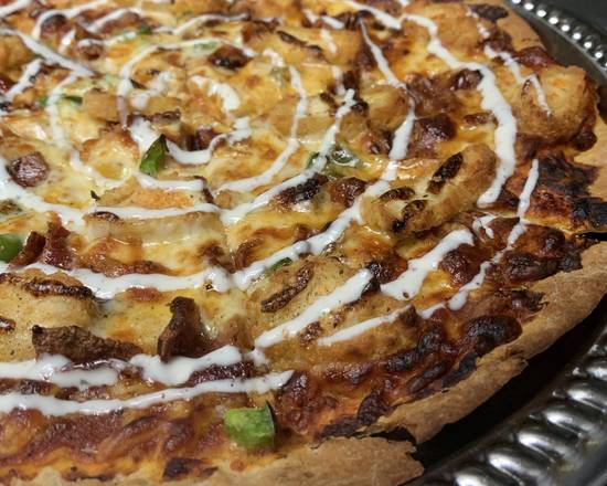 Order BBQ Chicken Pizza food online from Van Gogh's Ear Cafe store, Union on bringmethat.com