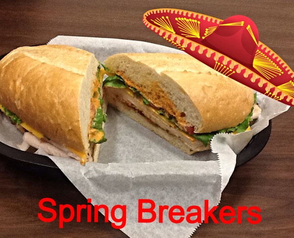 Order 30. Spring Breakers Sandwich food online from The Sandwich Spot store, Yuba City on bringmethat.com