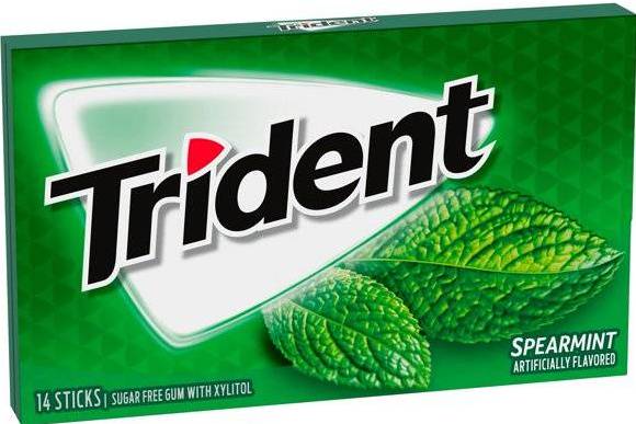 Order Trident Spearmint Gum (14 Count) food online from Shell store, Gaithersburg on bringmethat.com