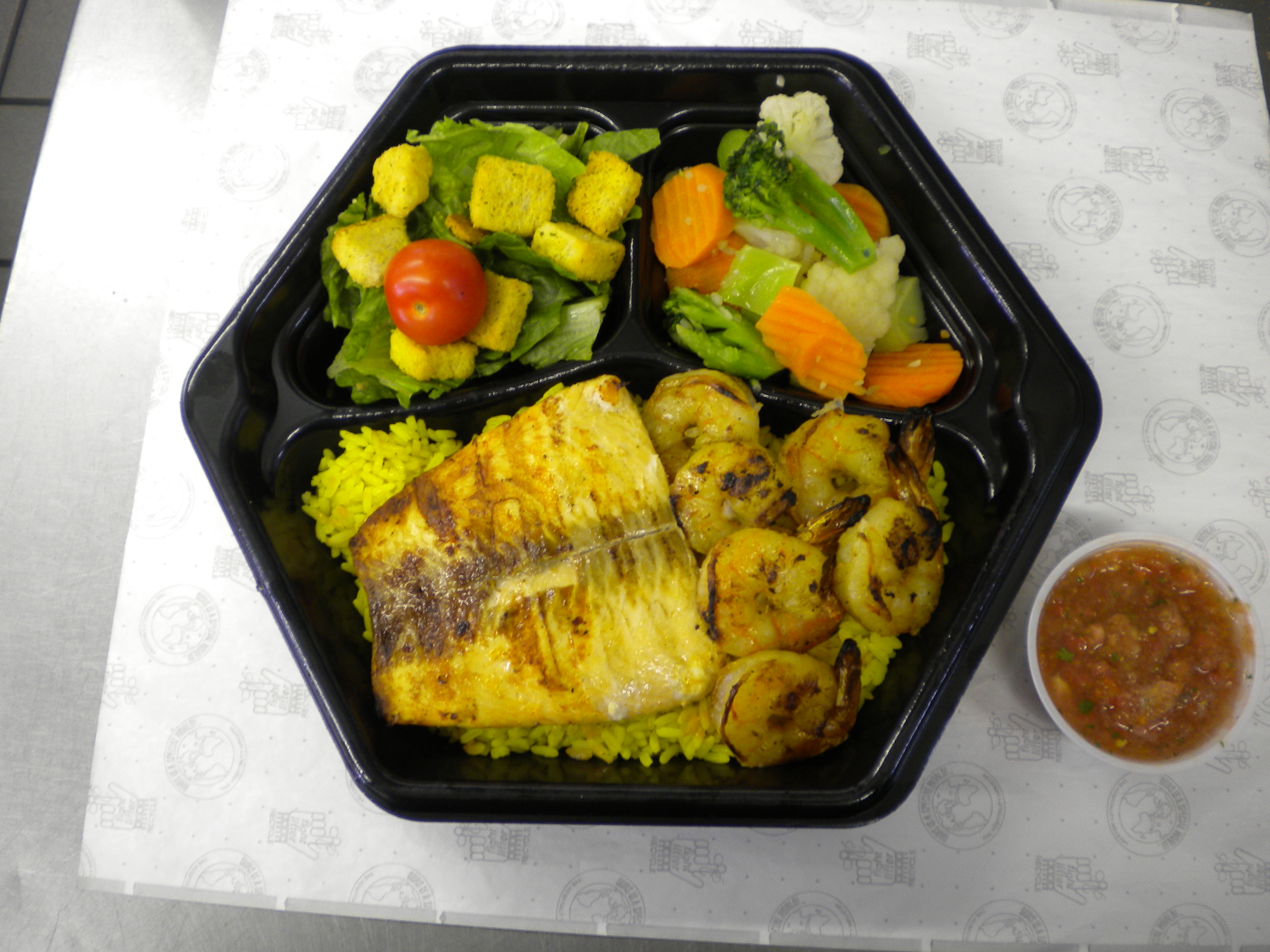 Order P2. Grilled Chicken Breast Signature Platter food online from Takka Grill store, Philadelphia on bringmethat.com