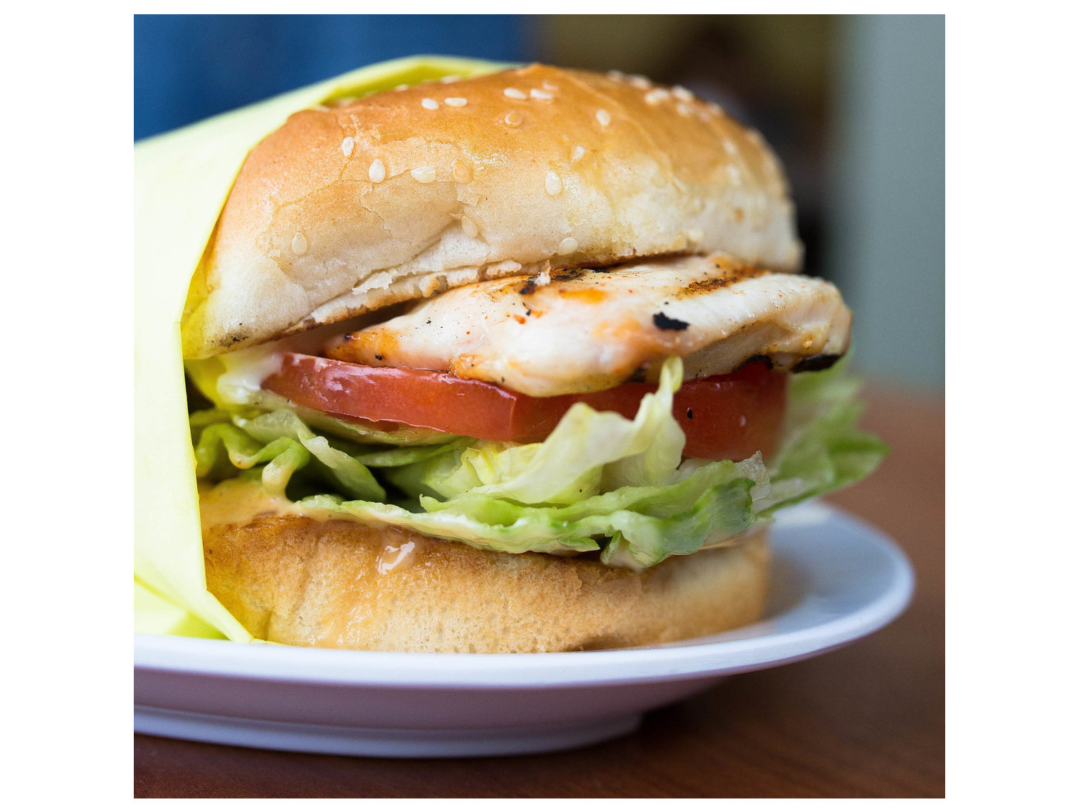 Order Charbroiled Chicken Sandwich food online from Norm Famous Burgers store, Whittier on bringmethat.com