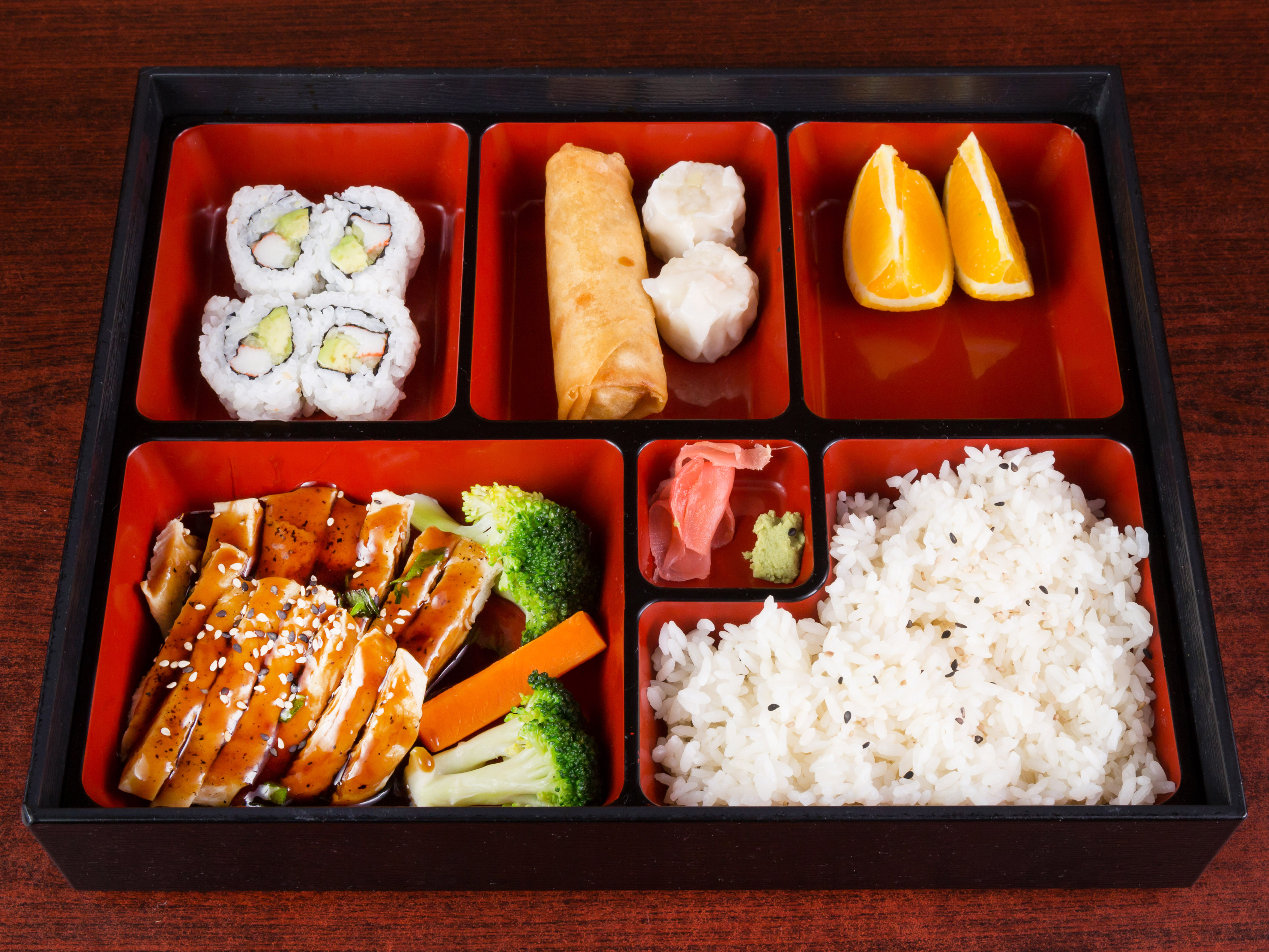 Order B2. Chicken Teriyaki Bento Box food online from Sushi Koi store, Houston on bringmethat.com