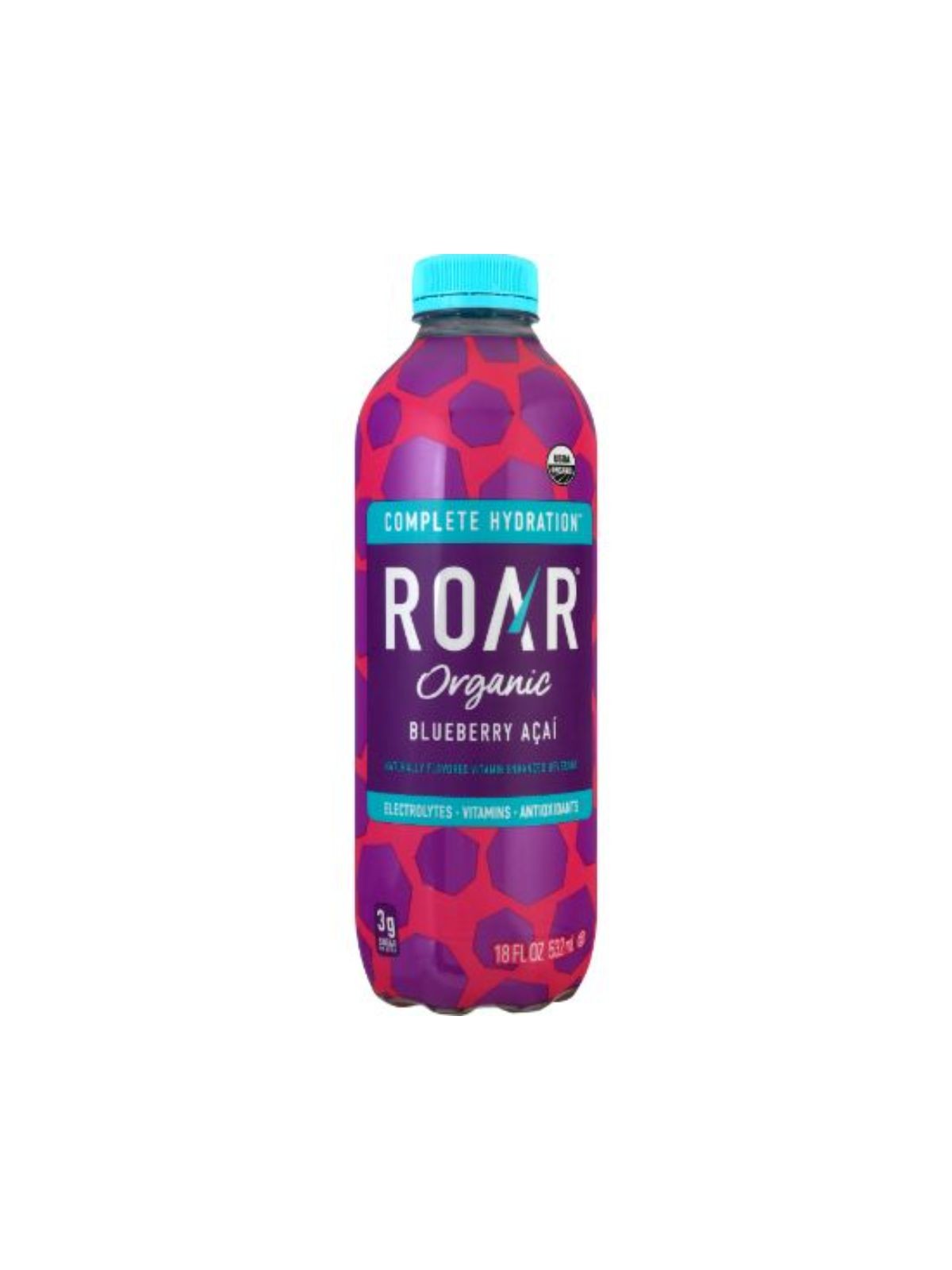 Order Roar Organic Blueberry Acai Hydration Beverage (18 oz) food online from Stock-Up Mart store, Marietta on bringmethat.com