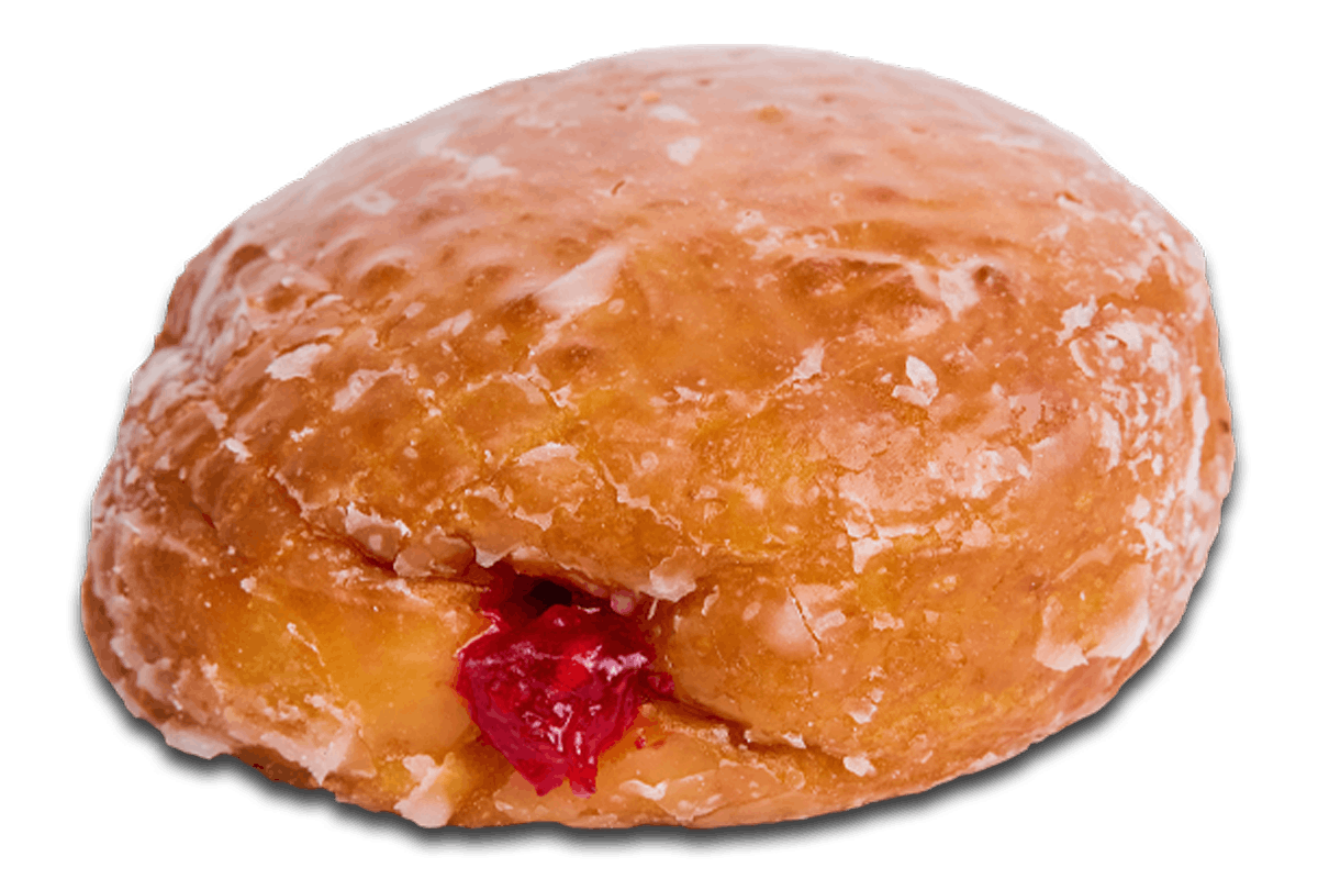 Order Raspberry Jelly Filled food online from Randy Donuts store, Costa Mesa on bringmethat.com